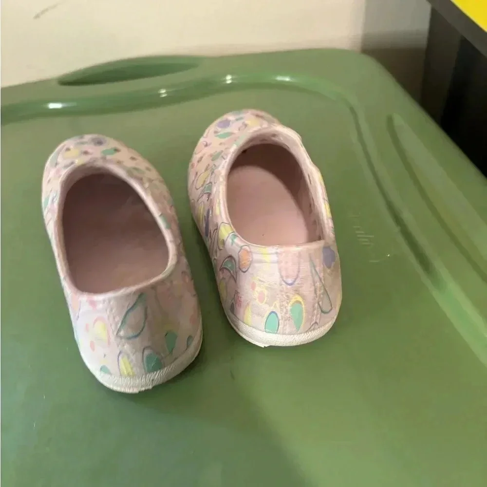 Cat & Jack Baby Girl Toddler Sz 9 Clog Sandal Shoes Pink Blue Green Yellow Fruit